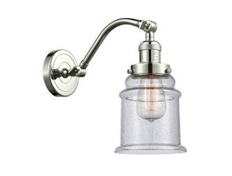 Franklin Restoration One Light Wall Sconce in Polished Nickel (405|515-1W-PN-G184)