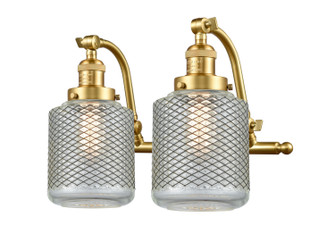 Franklin Restoration Two Light Bath Vanity in Satin Gold (405|515-2W-SG-G262)