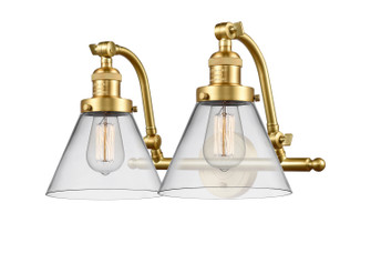 Franklin Restoration Two Light Bath Vanity in Satin Gold (405|515-2W-SG-G42)