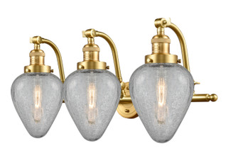 Franklin Restoration Three Light Bath Vanity in Satin Gold (405|515-3W-SG-G165)