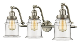 Franklin Restoration Three Light Bath Vanity in Brushed Satin Nickel (405|515-3W-SN-G182)