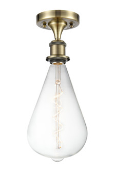 Ballston LED Semi-Flush Mount in Antique Brass (405|516-1C-AB-BB164LED)