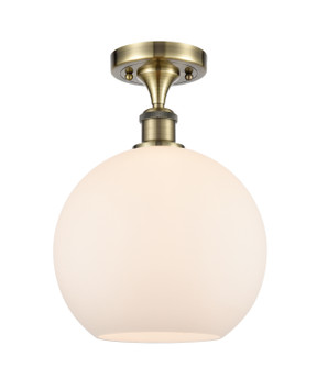 Ballston One Light Semi-Flush Mount in Antique Brass (405|516-1C-AB-G121-10)