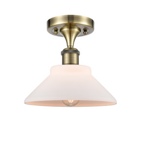 Ballston One Light Semi-Flush Mount in Antique Brass (405|516-1C-AB-G131)