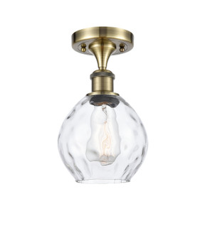 Ballston One Light Semi-Flush Mount in Antique Brass (405|516-1C-AB-G362)