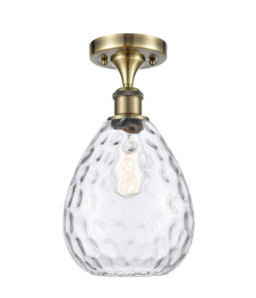 Ballston One Light Semi-Flush Mount in Antique Brass (405|516-1C-AB-G372)