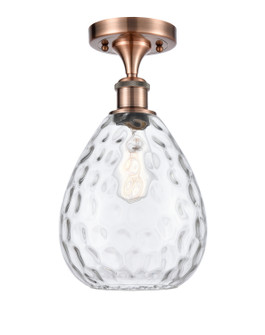 Ballston One Light Semi-Flush Mount in Antique Copper (405|516-1C-AC-G372)