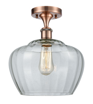 Ballston One Light Semi-Flush Mount in Antique Copper (405|516-1C-AC-G92-L)