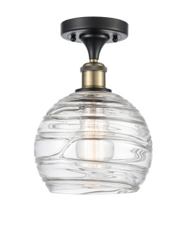 Ballston LED Semi-Flush Mount in Black Antique Brass (405|516-1C-BAB-G1213-8-LED)