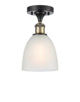 Ballston One Light Semi-Flush Mount in Black Antique Brass (405|516-1C-BAB-G381)