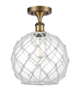 Ballston One Light Semi-Flush Mount in Brushed Brass (405|516-1C-BB-G122-10RW)