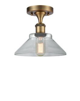 Ballston One Light Semi-Flush Mount in Brushed Brass (405|516-1C-BB-G132)