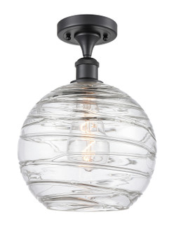 Ballston LED Semi-Flush Mount in Matte Black (405|516-1C-BK-G1213-10-LED)