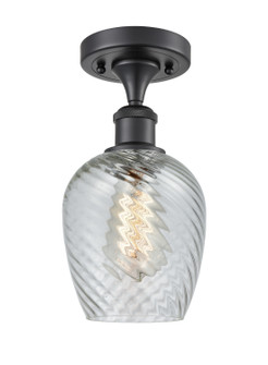 Ballston One Light Semi-Flush Mount in Matte Black (405|516-1C-BK-G292)