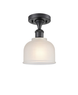 Ballston One Light Semi-Flush Mount in Matte Black (405|516-1C-BK-G411)