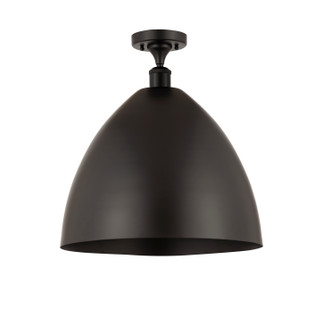 Ballston LED Semi-Flush Mount in Matte Black (405|516-1C-BK-MBD-16-BK-LED)