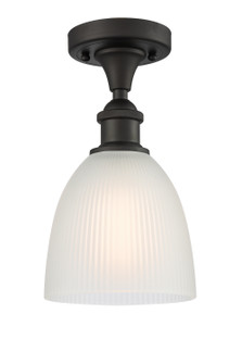 Ballston One Light Semi-Flush Mount in Oil Rubbed Bronze (405|516-1C-OB-G381)