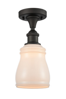 Ballston One Light Semi-Flush Mount in Oil Rubbed Bronze (405|516-1C-OB-G391)