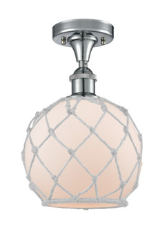 Ballston One Light Semi-Flush Mount in Polished Chrome (405|516-1C-PC-G121-8RW)