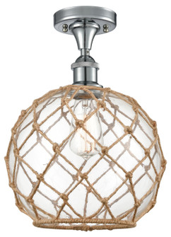 Ballston One Light Semi-Flush Mount in Polished Chrome (405|516-1C-PC-G122-10RB)