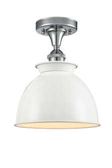 Ballston One Light Semi-Flush Mount in Polished Chrome (405|516-1C-PC-M14-W)