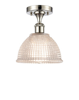 Ballston One Light Semi-Flush Mount in Polished Nickel (405|516-1C-PN-G422)