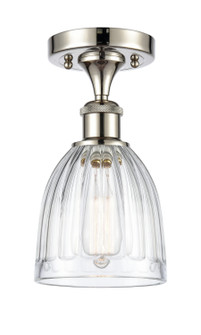 Ballston One Light Semi-Flush Mount in Polished Nickel (405|516-1C-PN-G442)