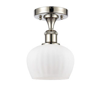 Ballston One Light Semi-Flush Mount in Polished Nickel (405|516-1C-PN-G91)