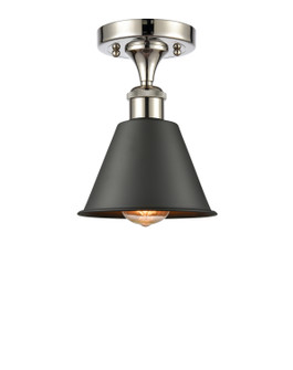 Ballston One Light Semi-Flush Mount in Polished Nickel (405|516-1C-PN-M8)