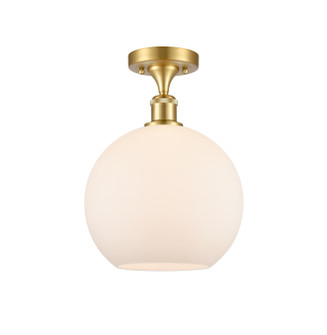 Ballston One Light Semi-Flush Mount in Satin Gold (405|516-1C-SG-G121-10)