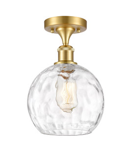 Ballston One Light Semi-Flush Mount in Satin Gold (405|516-1C-SG-G1215-8)