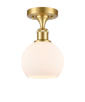 Ballston LED Semi-Flush Mount in Satin Gold (405|516-1C-SG-G121-6-LED)