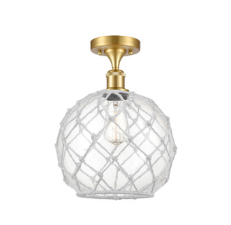 Ballston LED Semi-Flush Mount in Satin Gold (405|516-1C-SG-G122-10RW-LED)