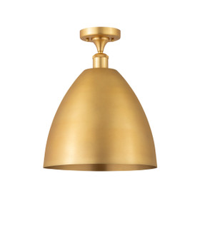 Ballston One Light Semi-Flush Mount in Satin Gold (405|516-1C-SG-MBD-12-SG)
