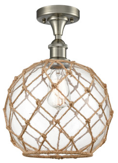 Ballston One Light Semi-Flush Mount in Brushed Satin Nickel (405|516-1C-SN-G122-10RB)