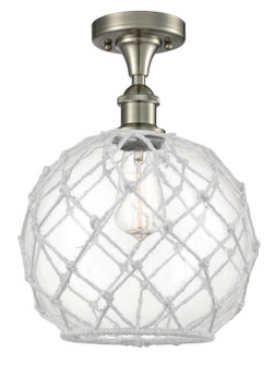 Ballston One Light Semi-Flush Mount in Brushed Satin Nickel (405|516-1C-SN-G122-10RW)