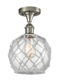 Ballston LED Semi-Flush Mount in Brushed Satin Nickel (405|516-1C-SN-G122-8RW-LED)