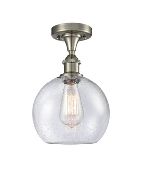 Ballston One Light Semi-Flush Mount in Brushed Satin Nickel (405|516-1C-SN-G124-8)