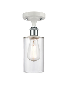 Ballston One Light Semi-Flush Mount in White Polished Chrome (405|516-1C-WPC-G802)