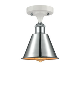 Ballston LED Semi-Flush Mount in White Polished Chrome (405|516-1C-WPC-M8-LED)