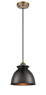 Ballston One Light Mini Pendant in Brushed Brass (405|516-1P-BB-M14-BK)