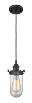 Austere LED Mini Pendant in Matte Black (405|516-1P-BK-CE231-CL-LED)