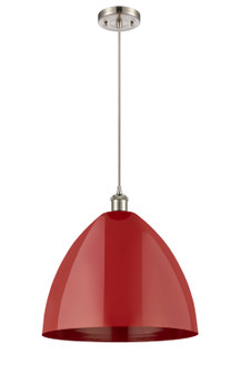 Ballston LED Mini Pendant in Brushed Satin Nickel (405|516-1P-SN-MBD-16-RD-LED)