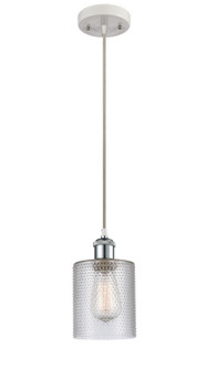 Ballston One Light Mini Pendant in White Polished Chrome (405|516-1P-WPC-G112)