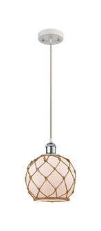 Ballston LED Mini Pendant in White Polished Chrome (405|516-1P-WPC-G121-8RB-LED)