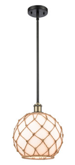 Ballston One Light Mini Pendant in Black Antique Brass (405|516-1S-BAB-G121-10RB)