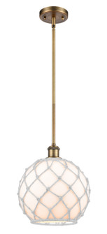 Ballston One Light Mini Pendant in Brushed Brass (405|516-1S-BB-G121-10RW)