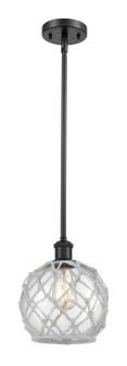 Ballston One Light Mini Pendant in Matte Black (405|516-1S-BK-G122-8RW)