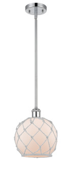 Ballston One Light Mini Pendant in Polished Chrome (405|516-1S-PC-G121-8RW)