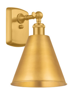 Ballston One Light Wall Sconce in Satin Gold (405|516-1W-SG-MBC-8-SG)